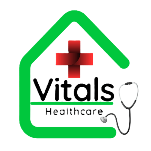 Vitals Health care Logo - Ads Spiders